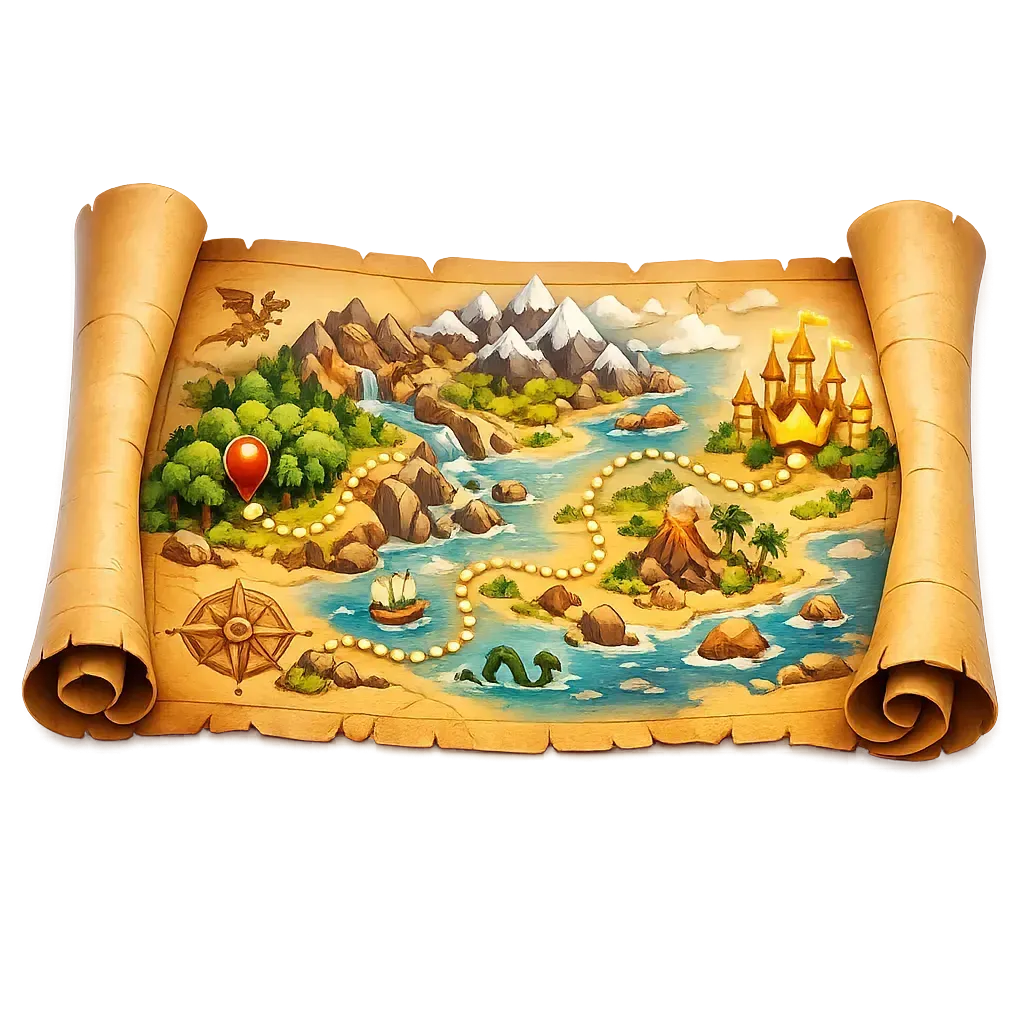 Ancient Scroll Map